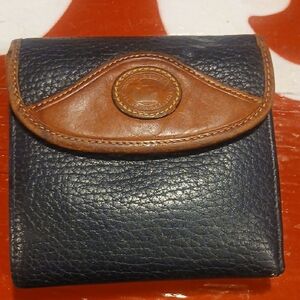 Dooney & Bourke Navy and Brown Wallet